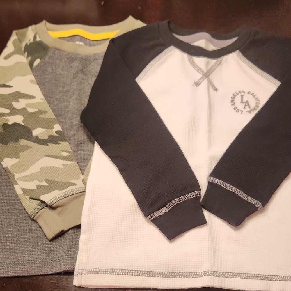 Epic Threads Set Of 2 Waffle Knit Long Sleeve Shirts.